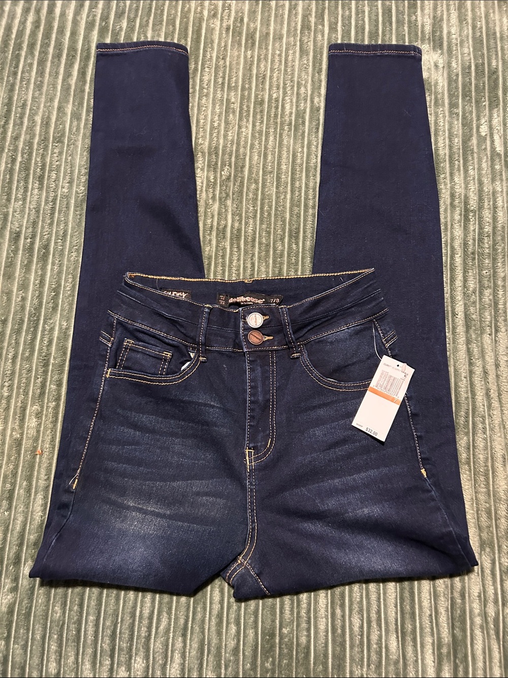 Women's Dark Blue Skinny Jeans - Dollhouse Size 7/8
